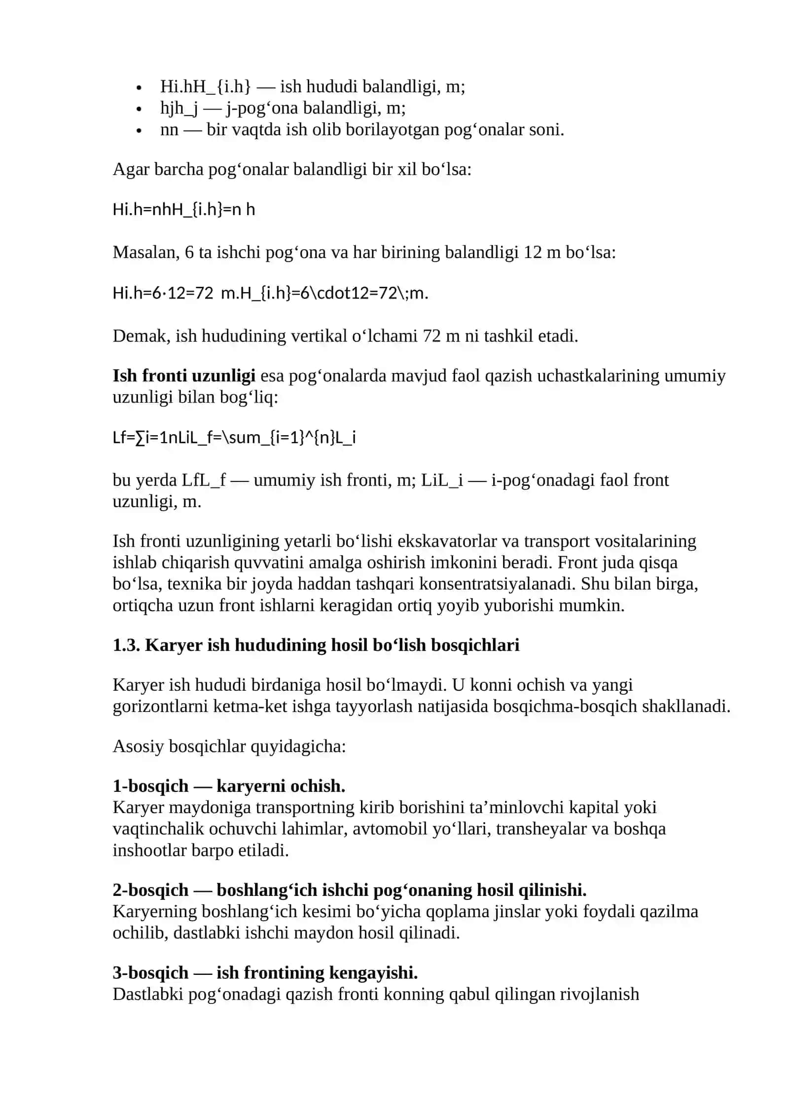KARYER ISH HUDUDINING HOSIL BO‘LISHI 4