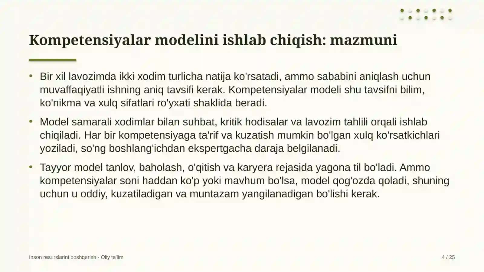 Beton zavodlarida kompetensiyalar modelini ishlab chiqish 4