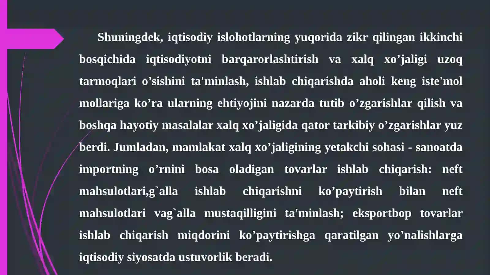 QISHLOQ XO’JALIGI VA SANOAT SOHASIDAGI O’ZGARISHLAR 4