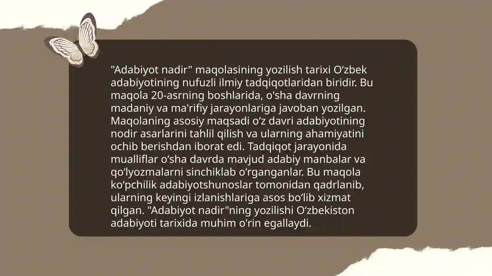 Cho'lponning Adabiyot nadir maqolasi tahlili 4