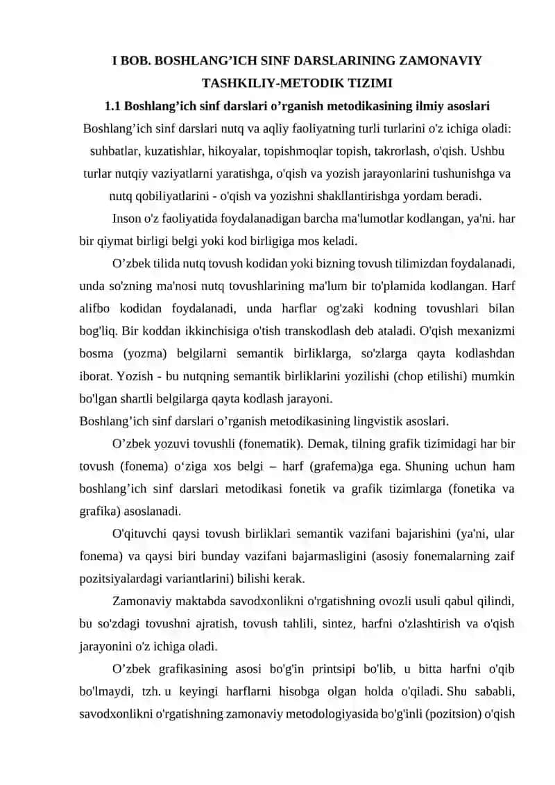 Boshlang‘ich sinf darslari, ularning metodikasi va gap turlarini o‘rgatish jarayoni 4