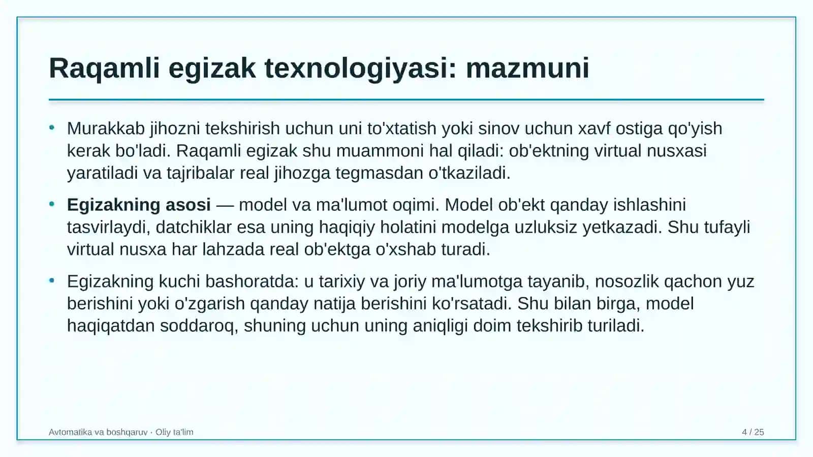 gidroelektr stansiyalarida raqamli egizak texnologiyasini qo'llash 4339 4