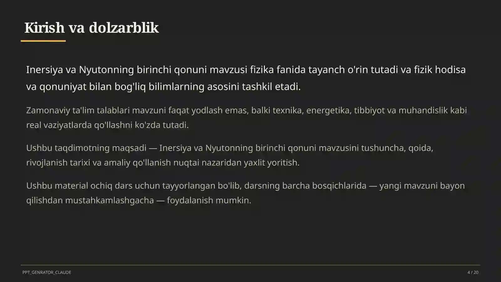 Inersiya va Nyutonning birinchi qonuni (7-sinf) 4