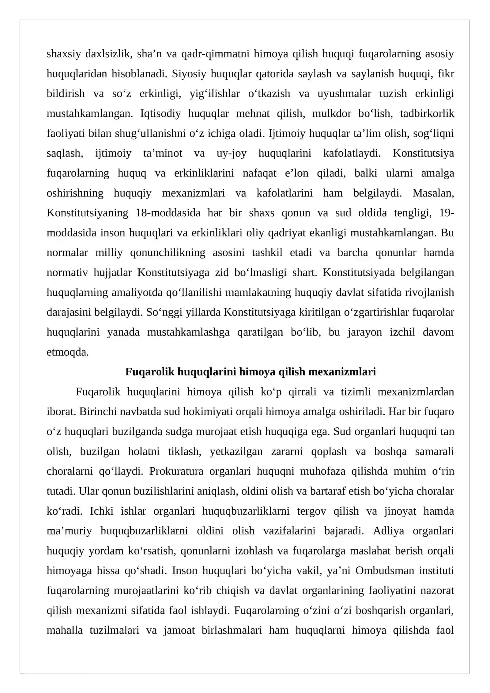 Fuqorolarning huquq va erkinliklariga tajovuz qiladigan huquqbuzarliklar uchun ma’muriy javobgarlik 4
