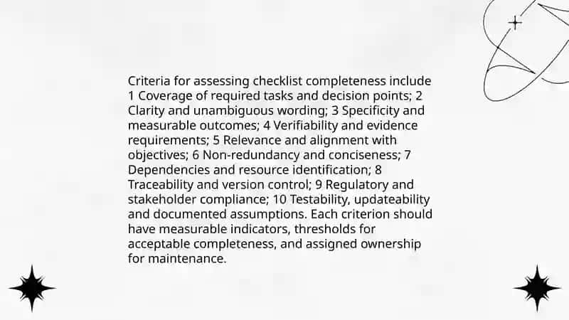 Checklist Evaluation 4