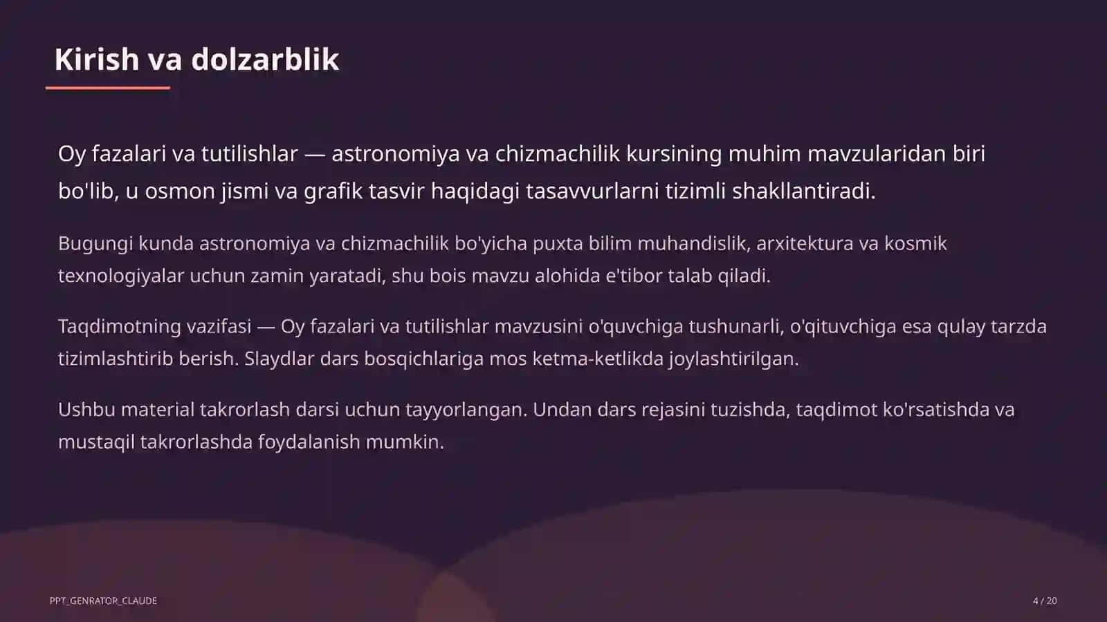 Oy fazalari va tutilishlar (9-sinf) 4