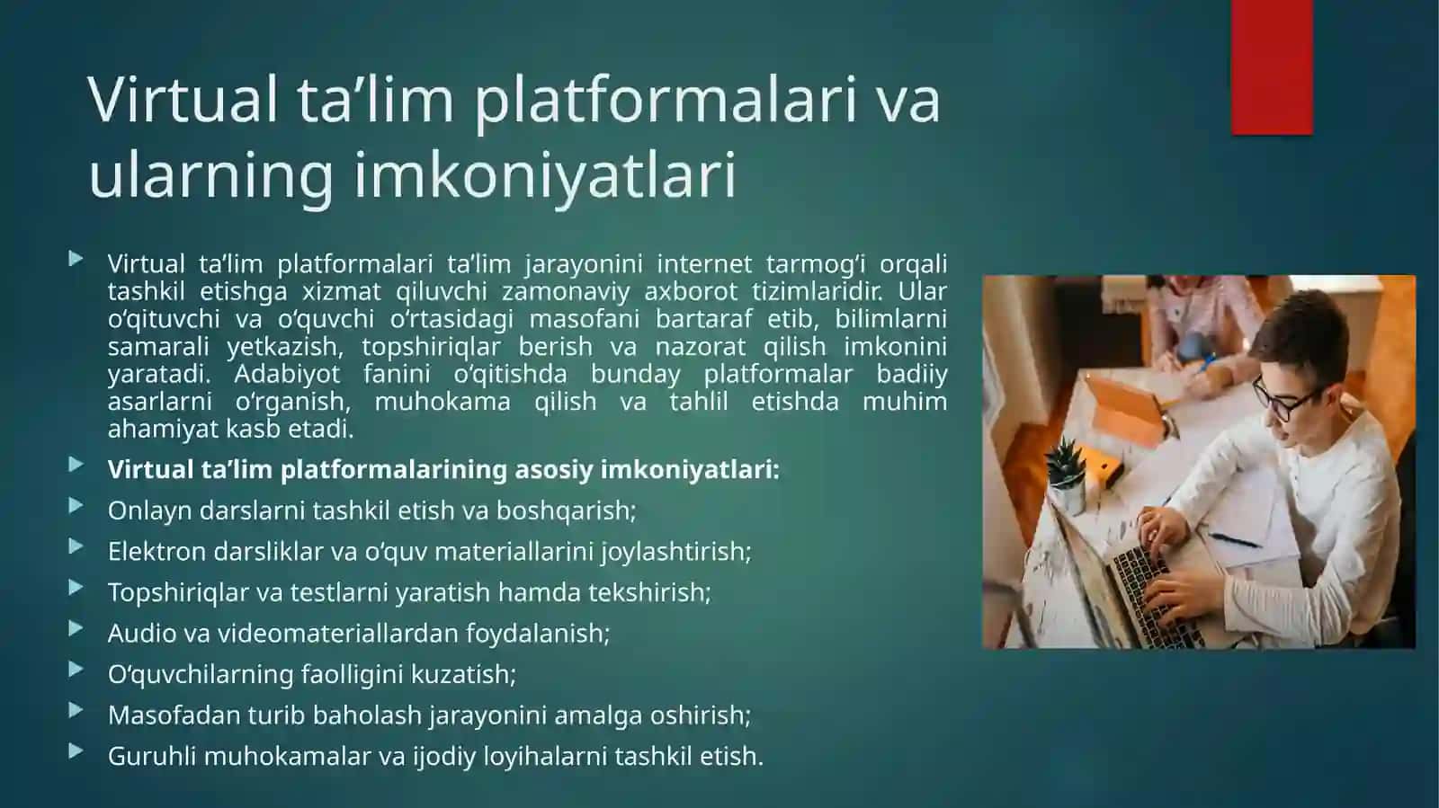 Virtual ta’limning adabiyot o‘qitishi 4