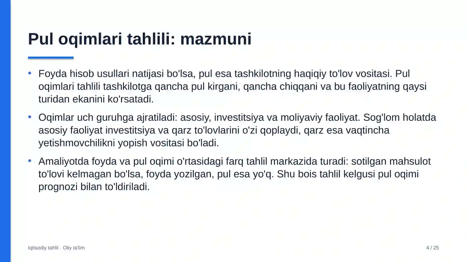 Davlat universitetlarida pul oqimlari tahlili 4