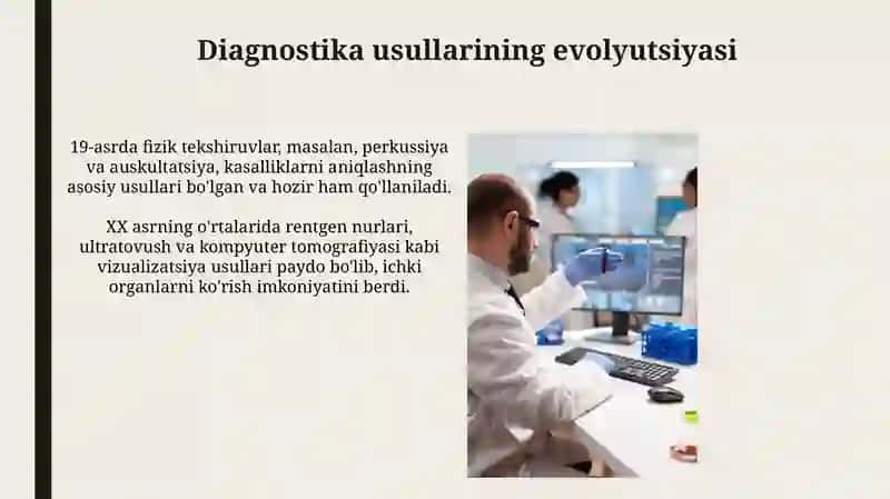 Innovatsion tibbiyotda diagnostika usullari va ularning ahamiyati 4