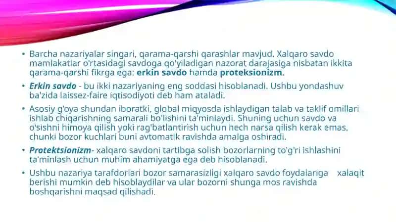 Xalqaro savdo tushunchasi 4