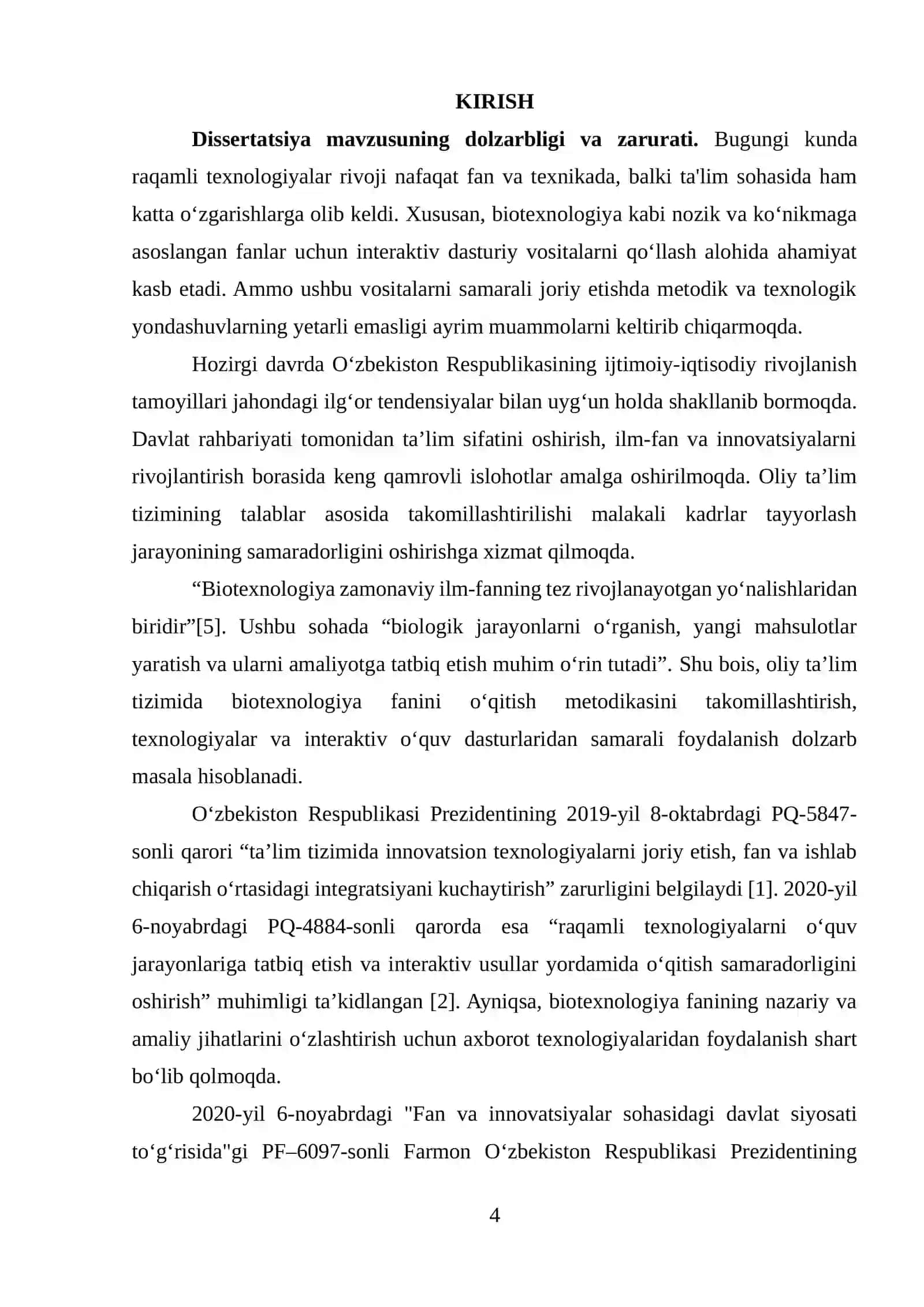 BIOTEXNOLOGIYA FANIDA INTERAKTIV DASTURIY VOSITALARDAN SAMARALI FOYDALANISHNI TAKOMILLASHTIRISH 4