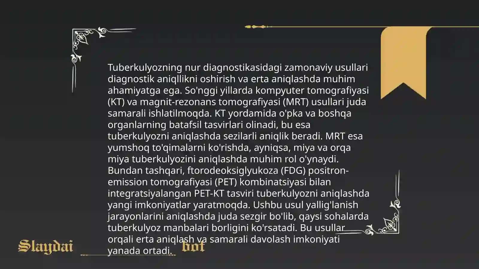 O'pkadan tashqari azolar tuberkulyozining rentgenologik va nur diagnostikasi 4