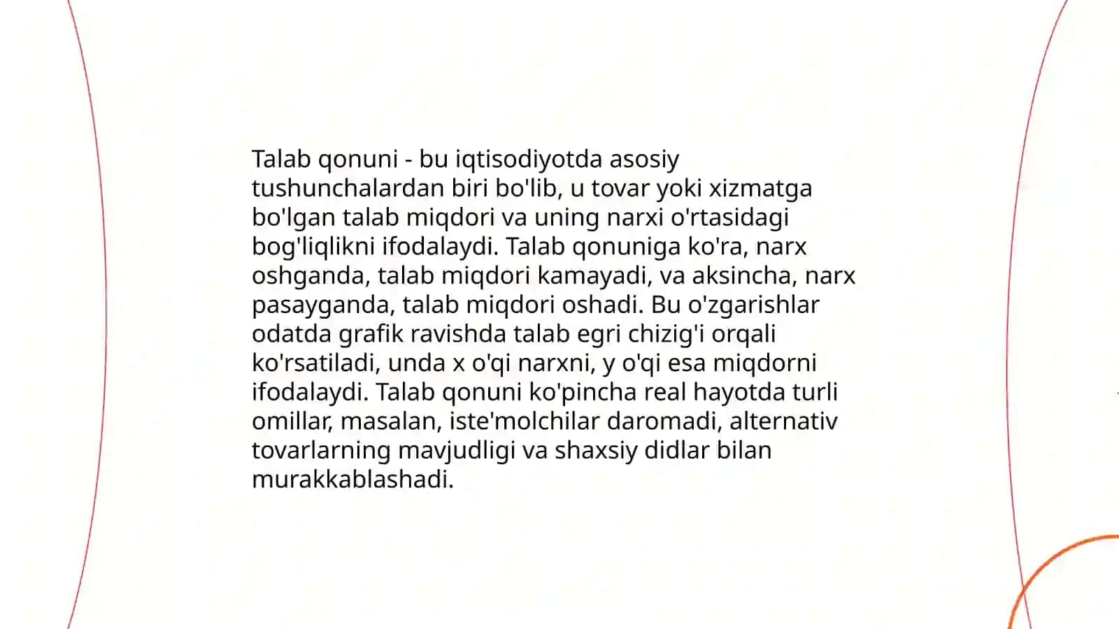 Talab tushunchasi va uning miqdoriga ta'sir qiluvchi omillar 4