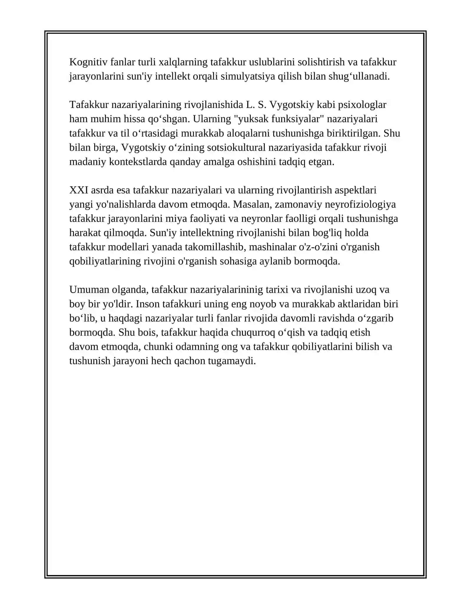 TAFAKUR NAZARIYALARI VA UNI RIVOJLANTIRISH 4