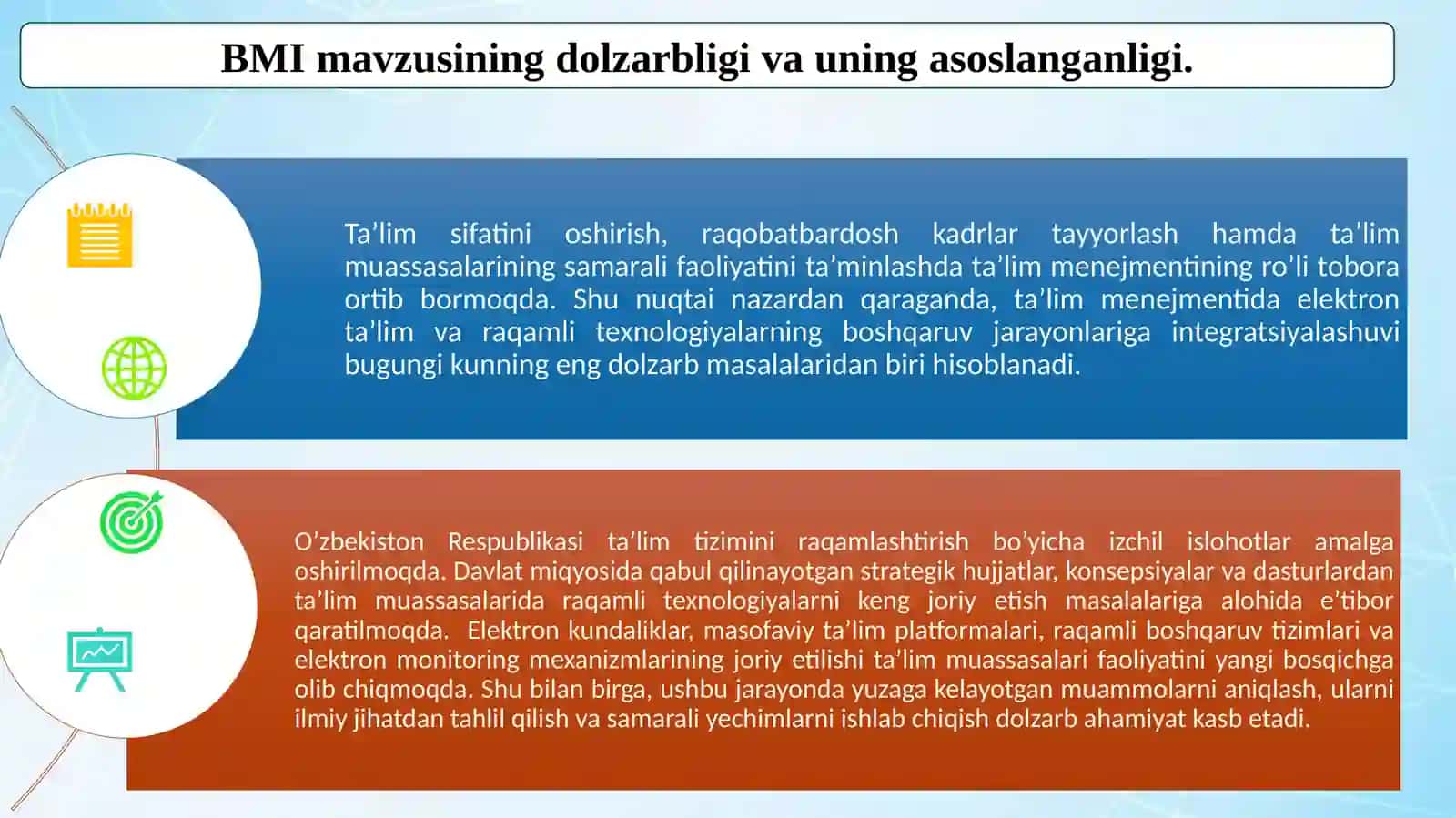 TA’LIM MENEJMENTIDA ELEKTRON TA’LIM VA RAQAMLI TEXNOLOGIYALARNING BOSHQARUV JARAYONLARIGA INTEGRATSIYASI 4
