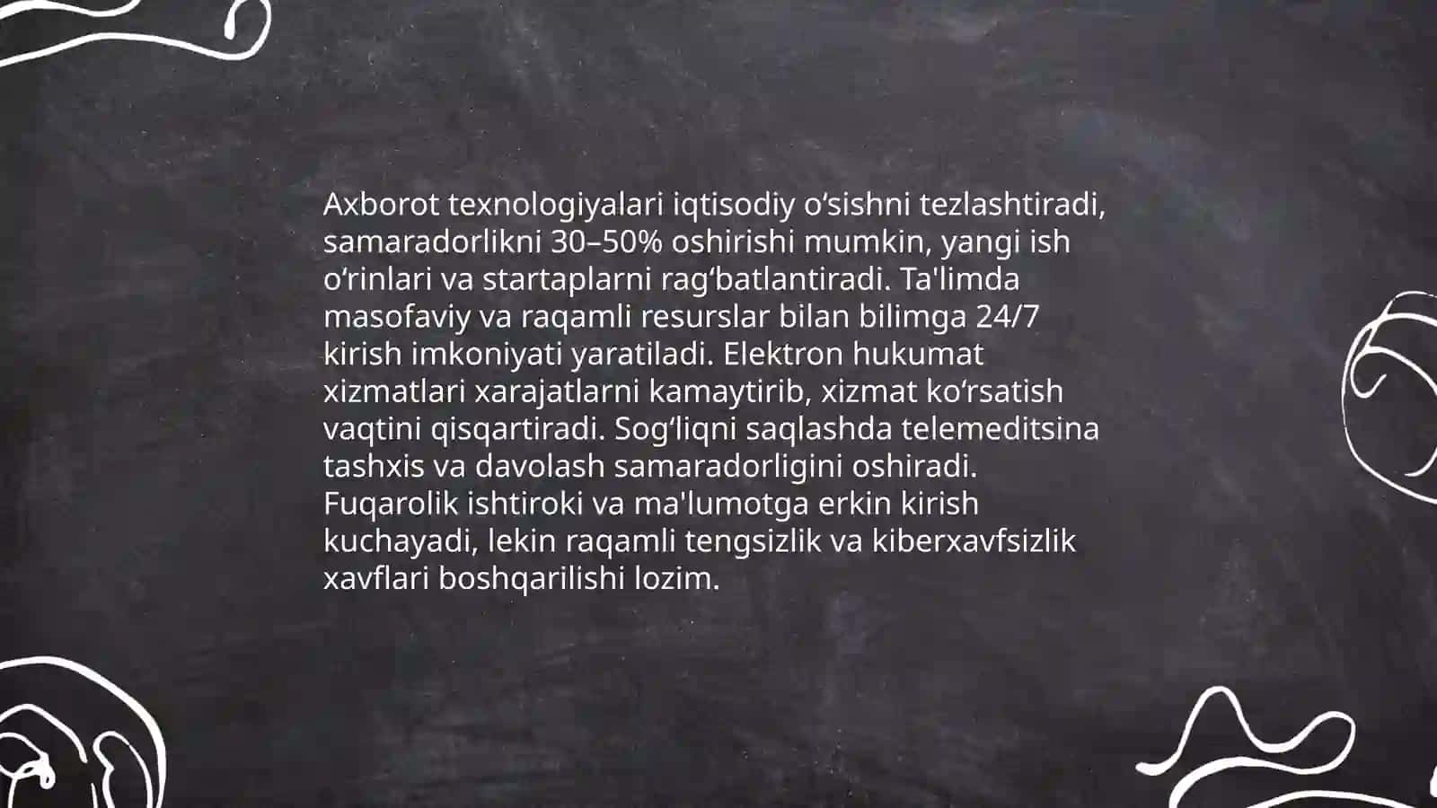 Axborotlashgan jamiyat va uning istiqbollari 4