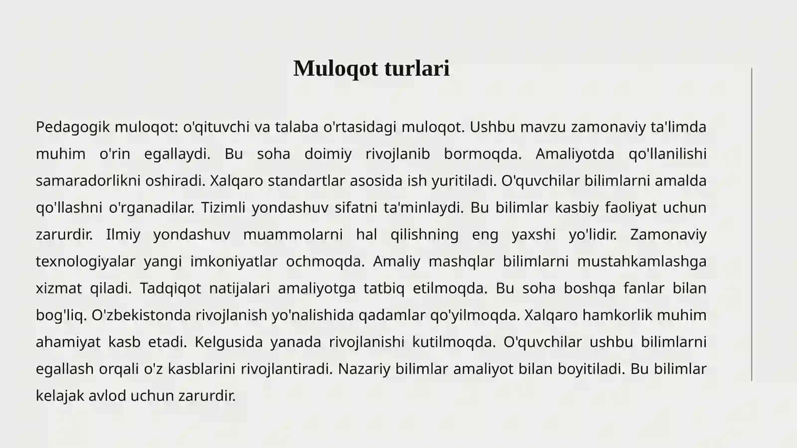 PEDAGOGIK MULOQOT 4