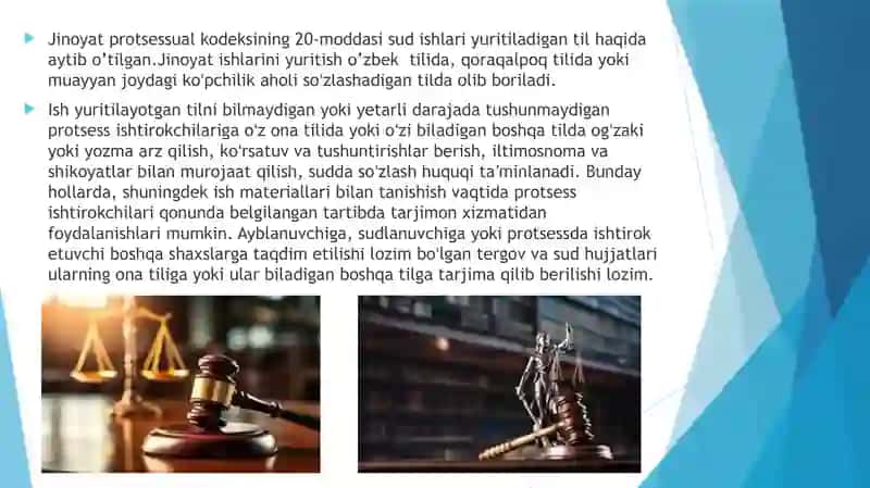 Jinoyat protsessual kodeksining 20-moddasi va prinsiplari 4