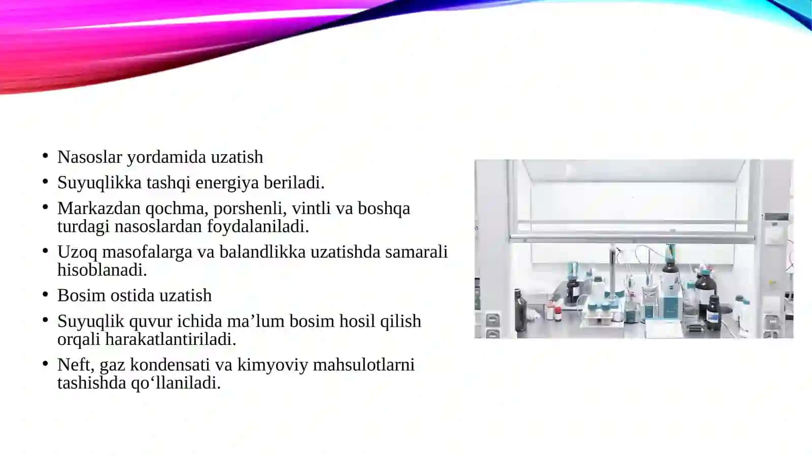 Suyuqliklarni uzatish 4