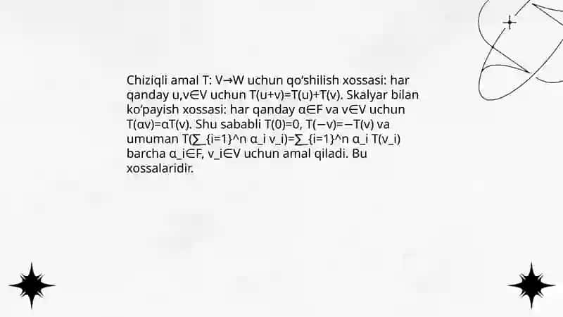 Vektorlar ustida chiziqli amallar 4