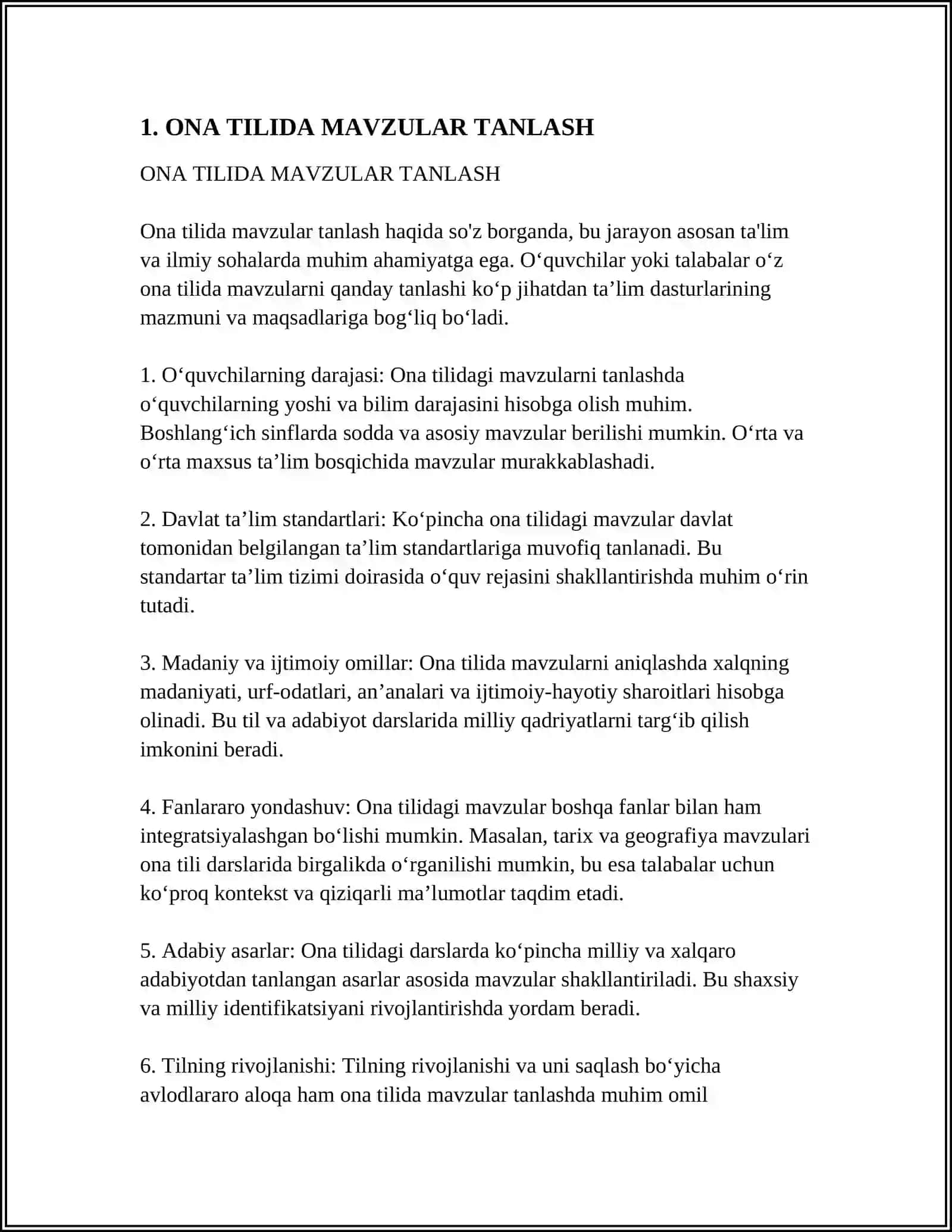 ONA TILIDAN TARQATMA MATERIALLAR TAYYORLASH 4