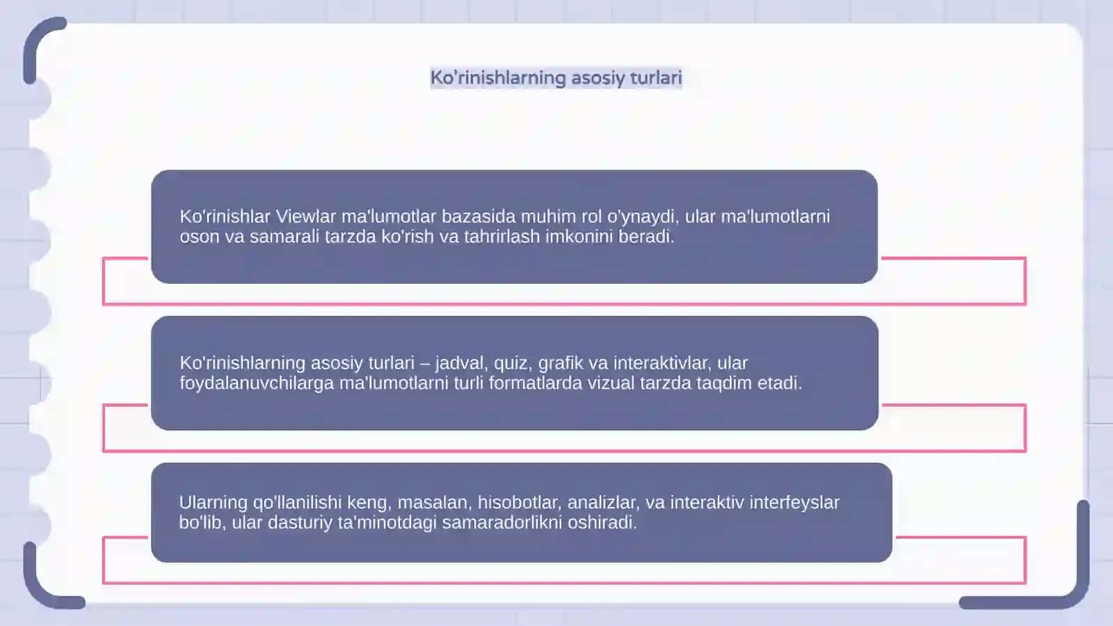 Ko'rinishlar (View) 4