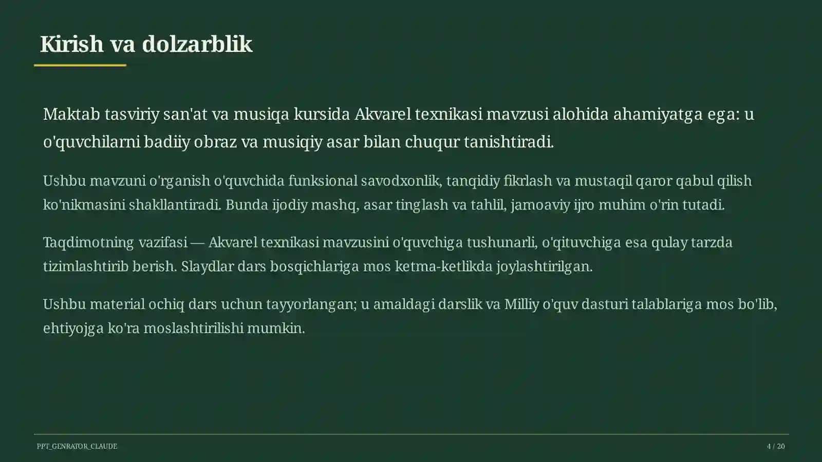 Akvarel texnikasi (5-sinf) 4