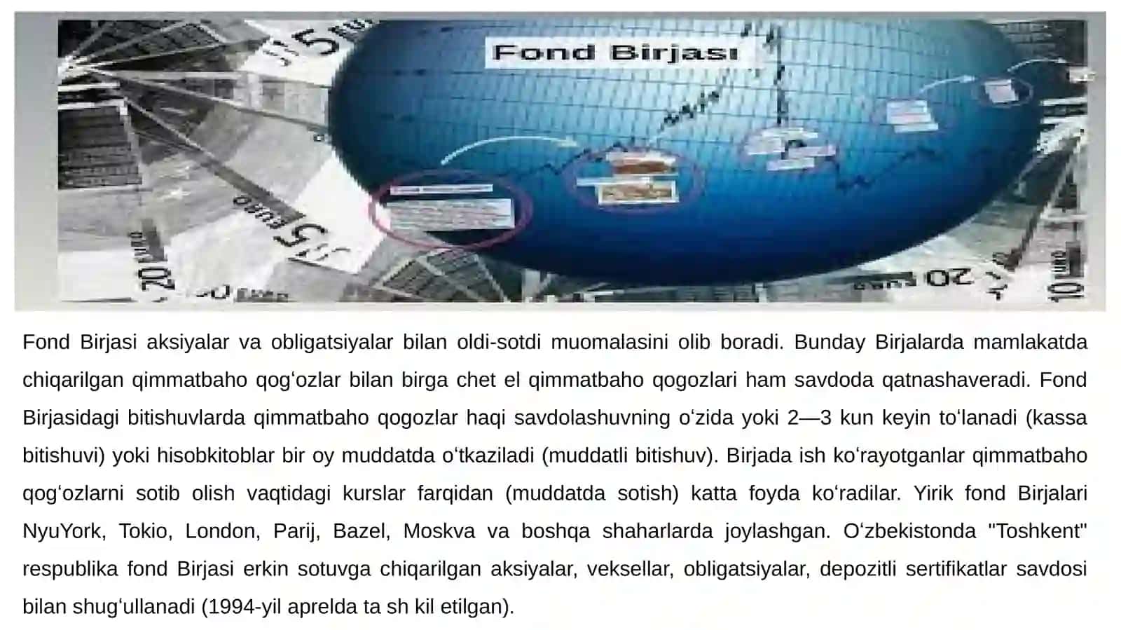 Fond birjalari va ularda amalga oshiriladigan operatsiyalar 4