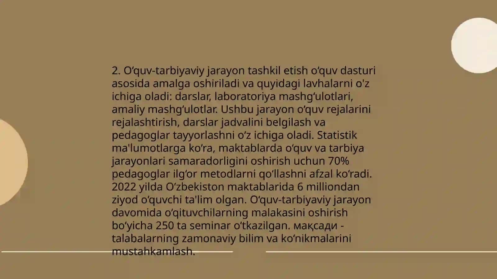 Tarbiyaviy ishlarni boshqarish fanining asosiy komponentlari, integratsiyalari 4