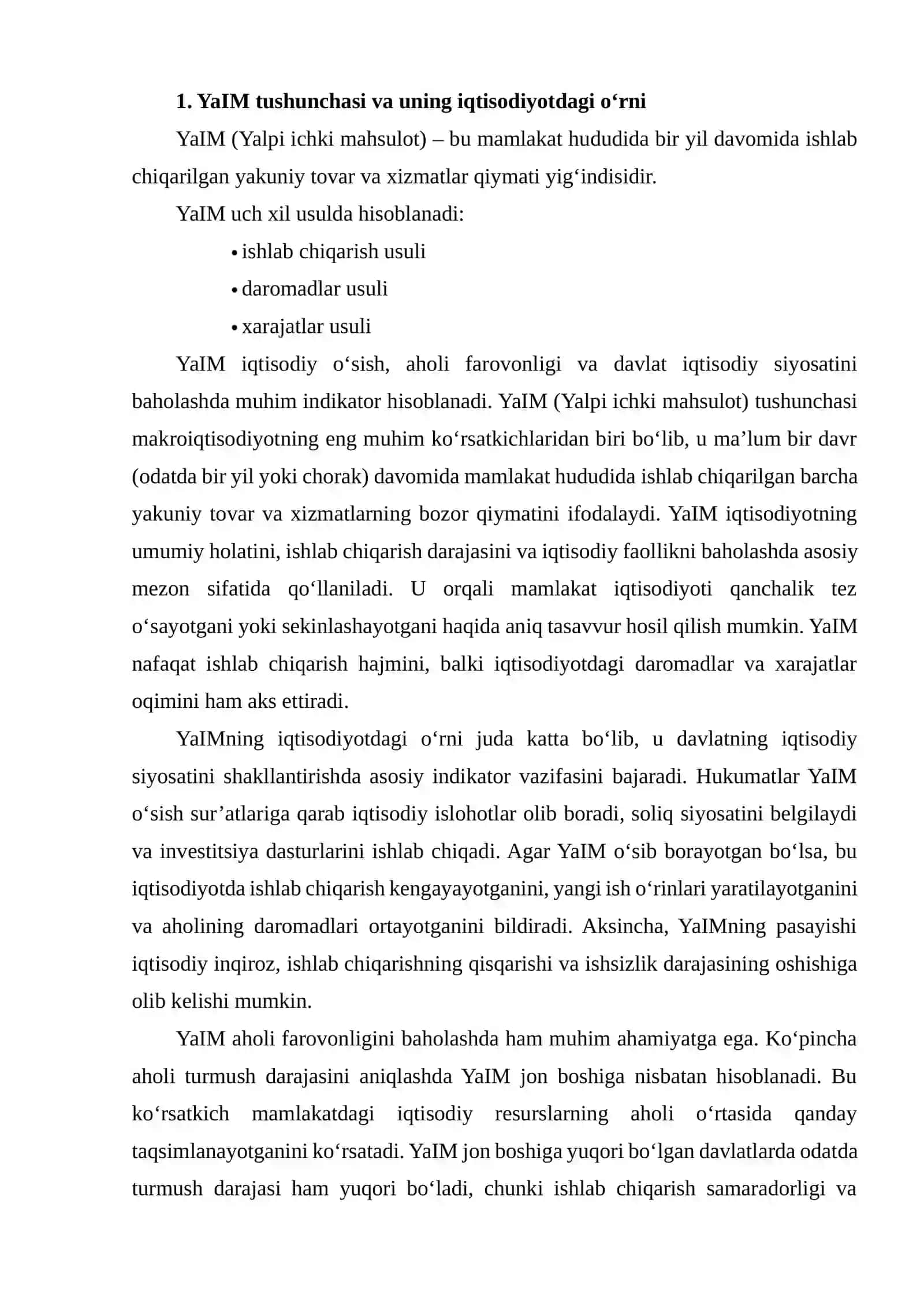 O‘ZBEKISTON RESPUBLIKASIDA YAIMNING ISHLAB CHIQARISH TARKIBI TAHLILI 4