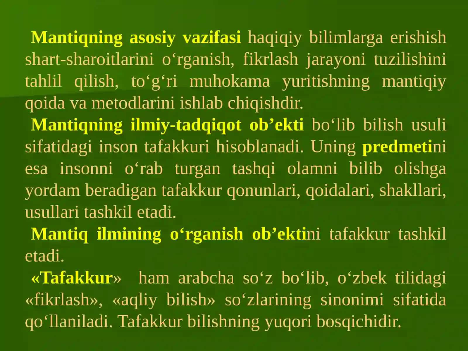 Mantiq ilmi Falsafada 4