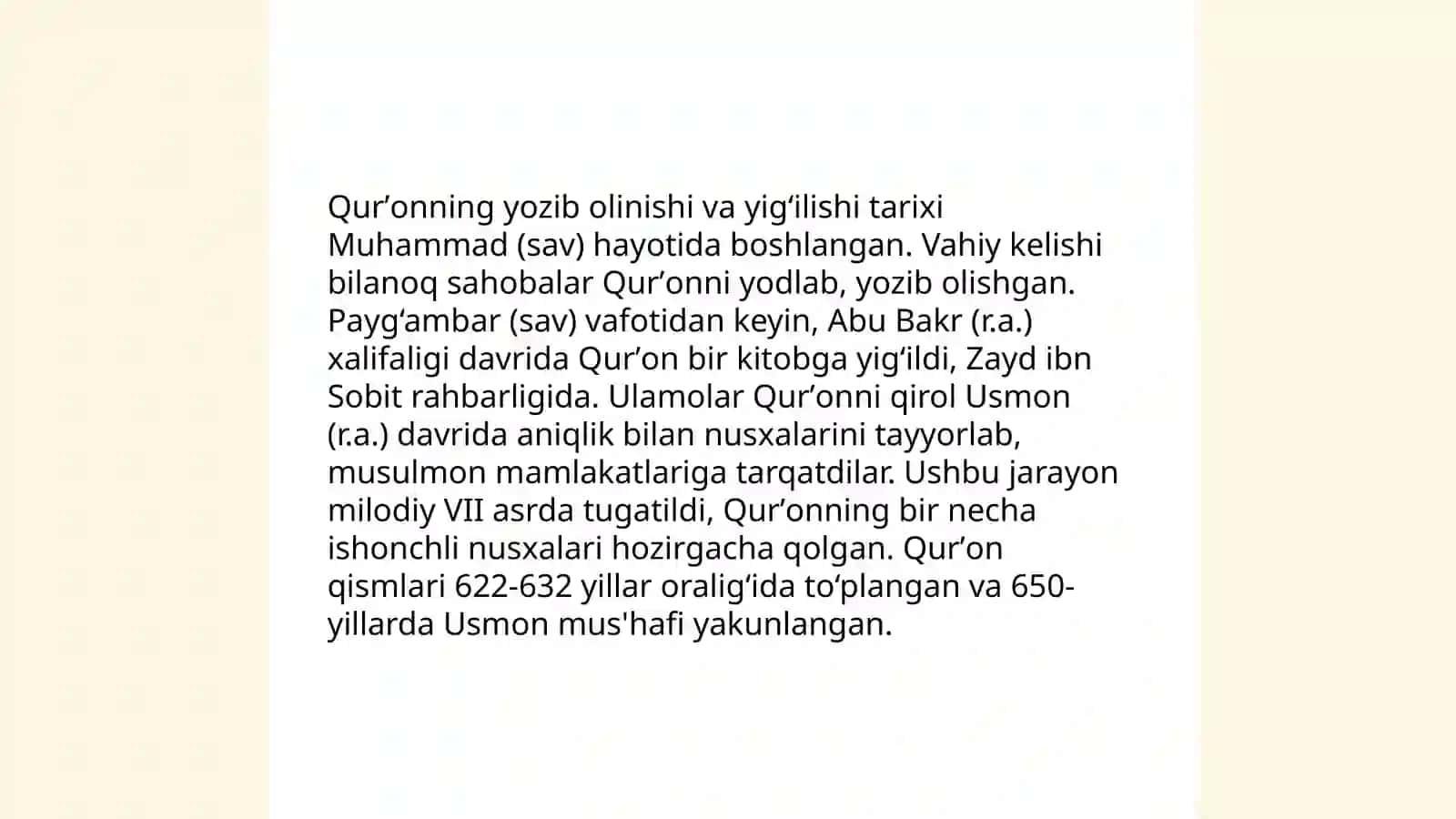 Qurʼonning nazil bo‘lish tarixi 4
