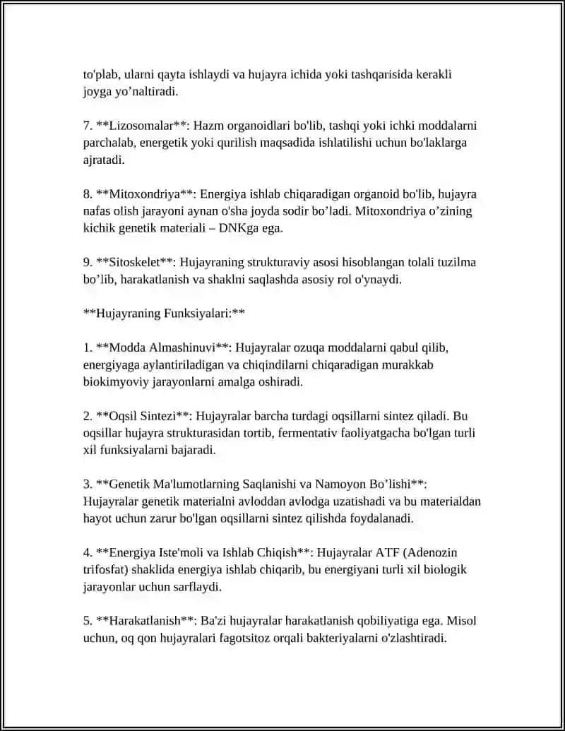 HUJAYRA VA HUJAYRADAN TASHQARI MATRIKS ORASIDAGI MUNOSABATLAR 4