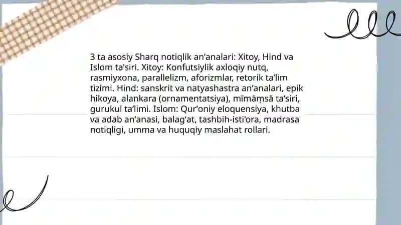 G'arb va sharq notiqlik san'ati 4