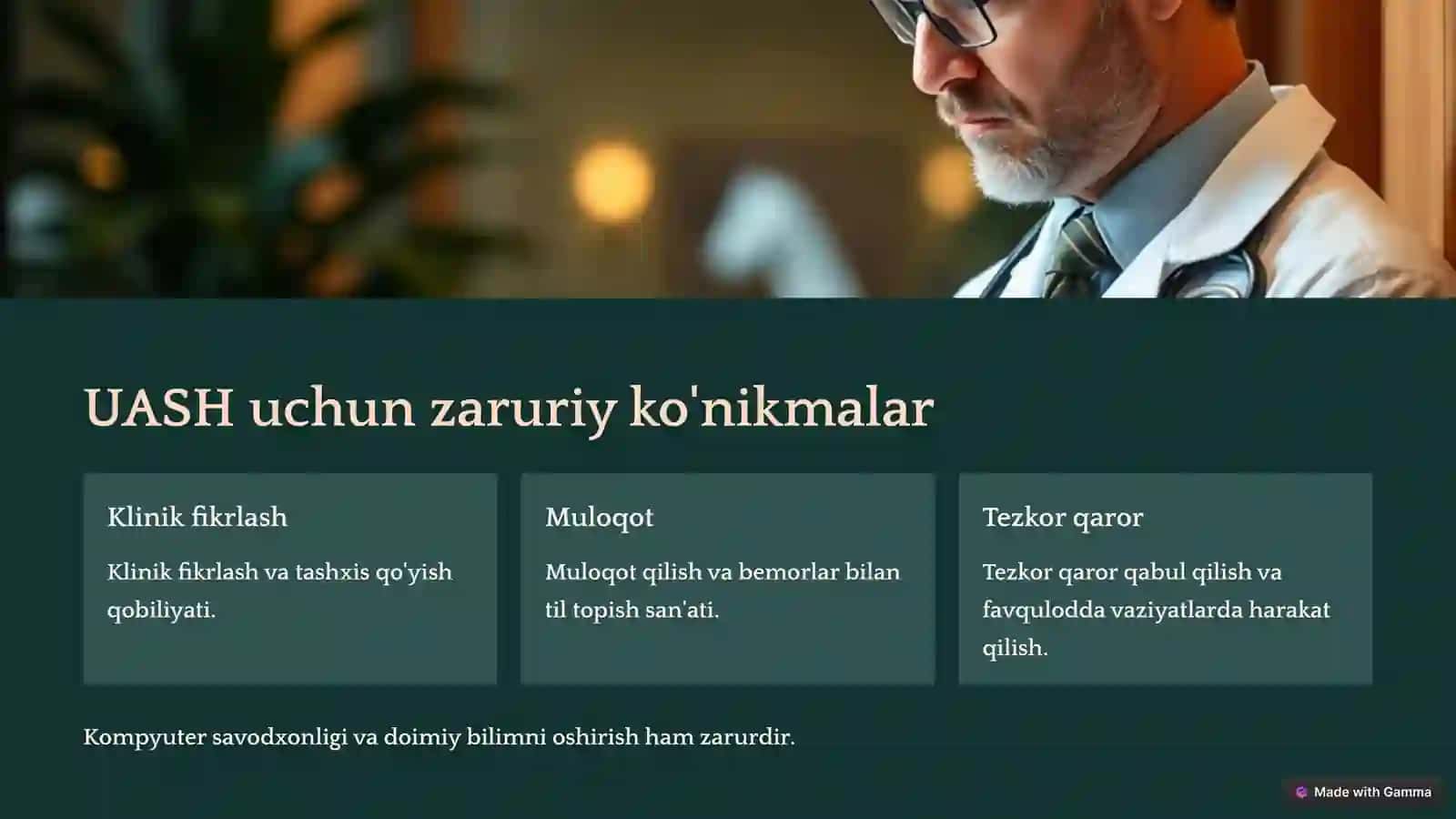 Umumiy amaliyot shifokorining ishini tashkil qilish 4