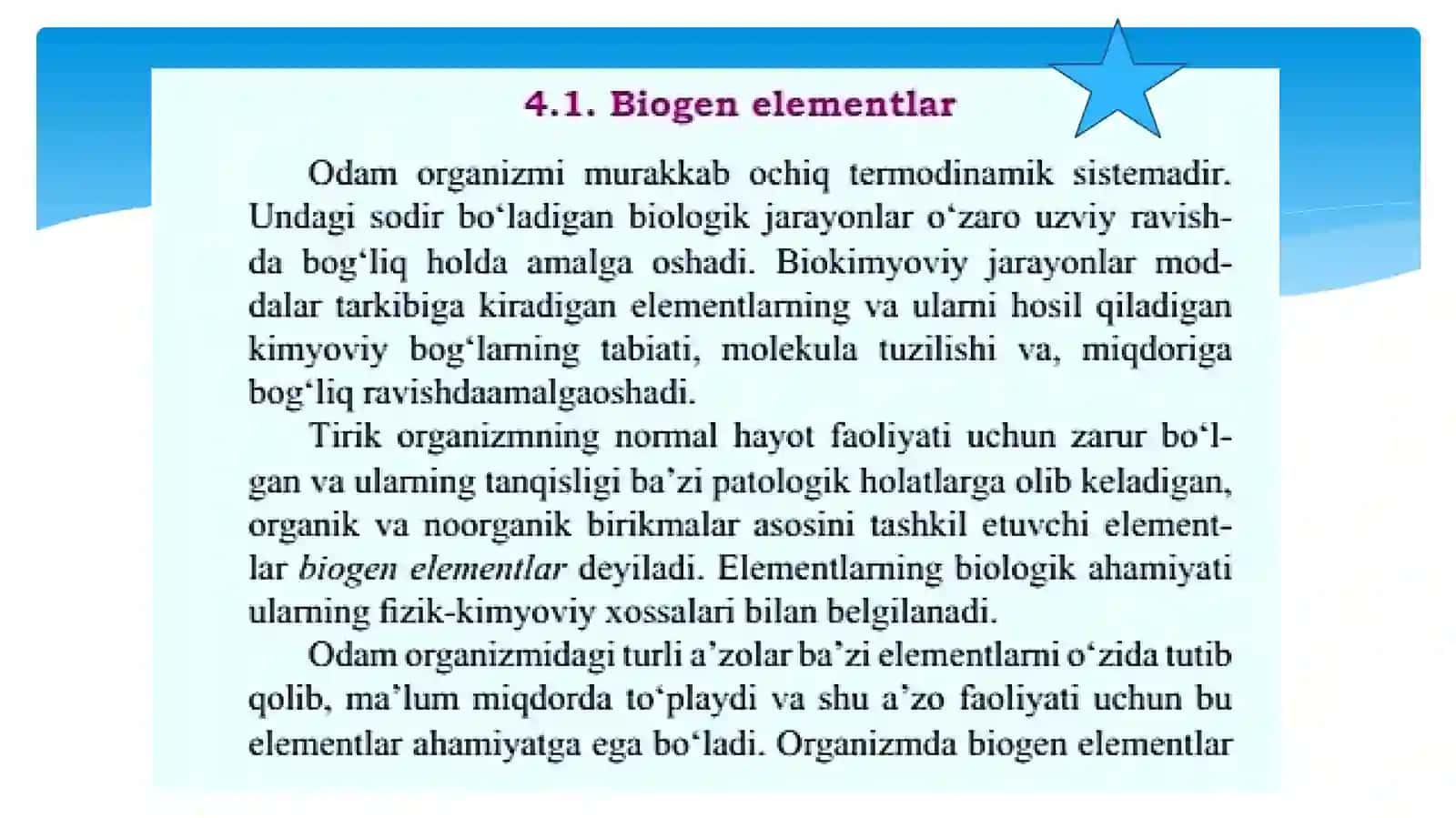 Biogenelementlar kimyosi 4