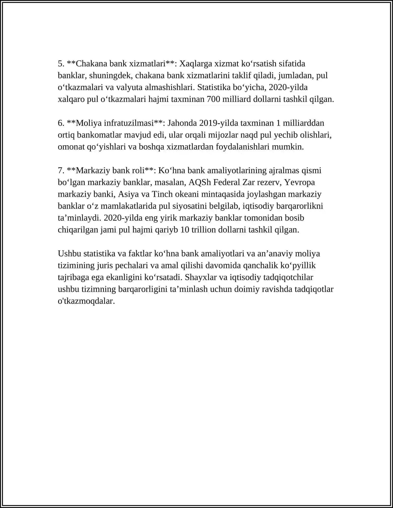Ko‘hna Bank Amaliyotlari va An‘anaviy Moliya Tizimi 4