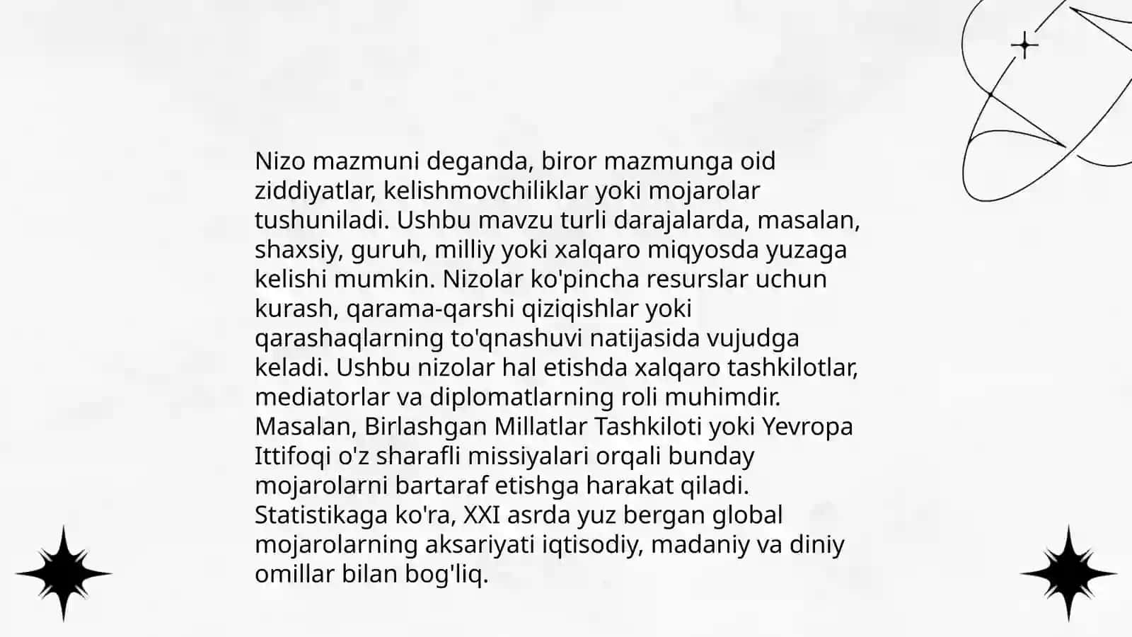 Nizo turlari 4