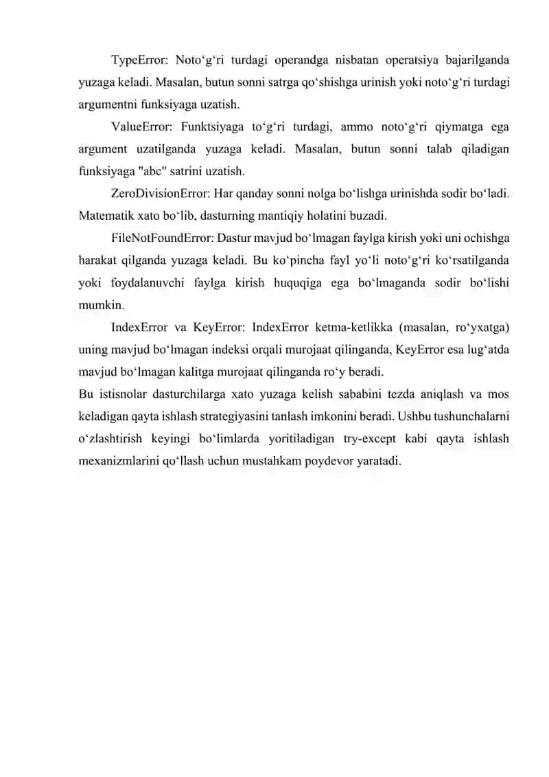 Python’da xatoliklarni qayta ishlash 4