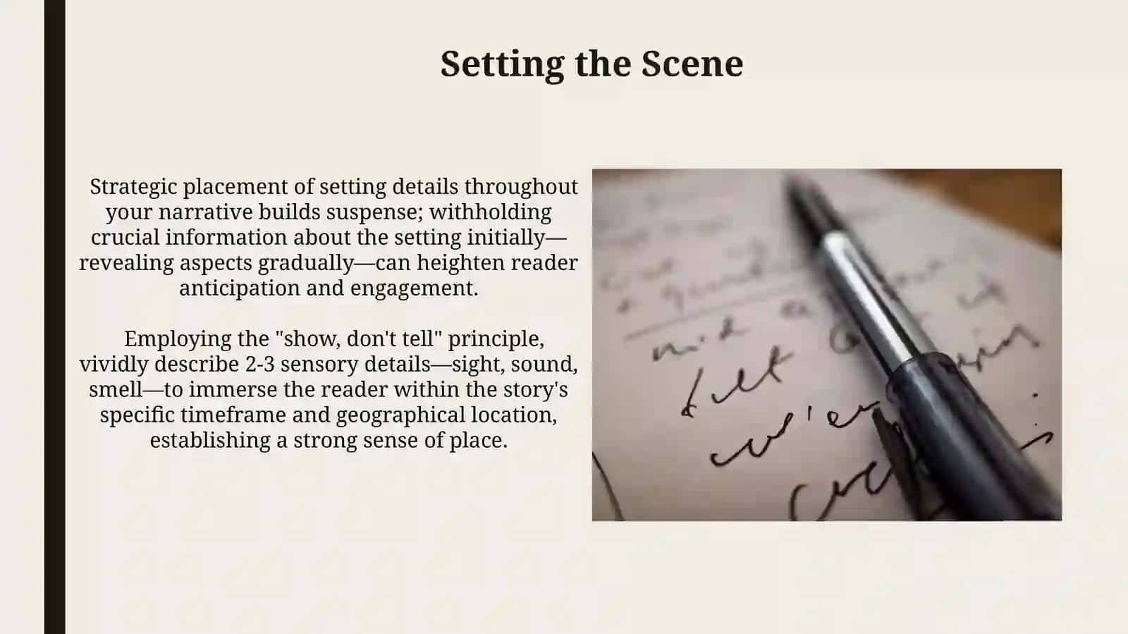 Creative writing contexts:story writing 4