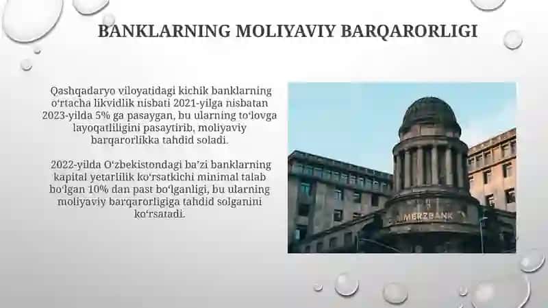 Xavfsiz bo'lmagan va nosog'lom bank faoliyati 4