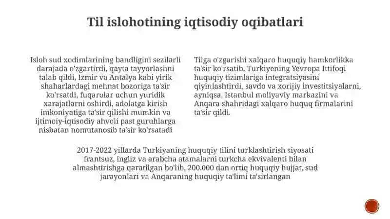 Huquqiy tilini oʻzbekchalashtirishga qaratilgan islohotlar 4