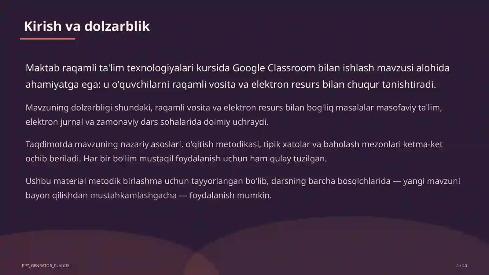 Google Classroom bilan ishlash 4