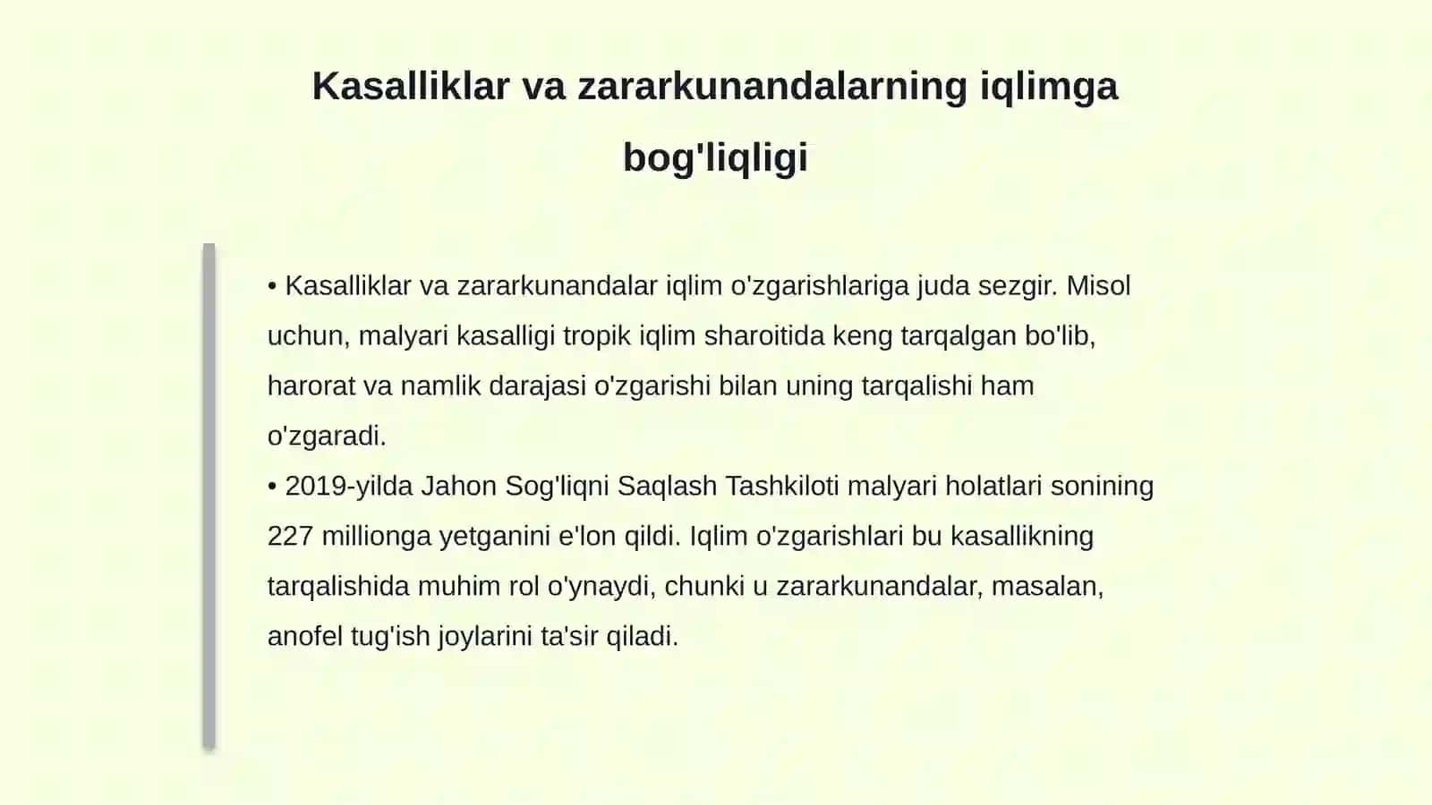 Iqlim Omillarining Tarqalishida Iqlim Omillarining Roʻli 4