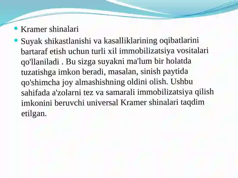 Universal Kramer shinalari 4