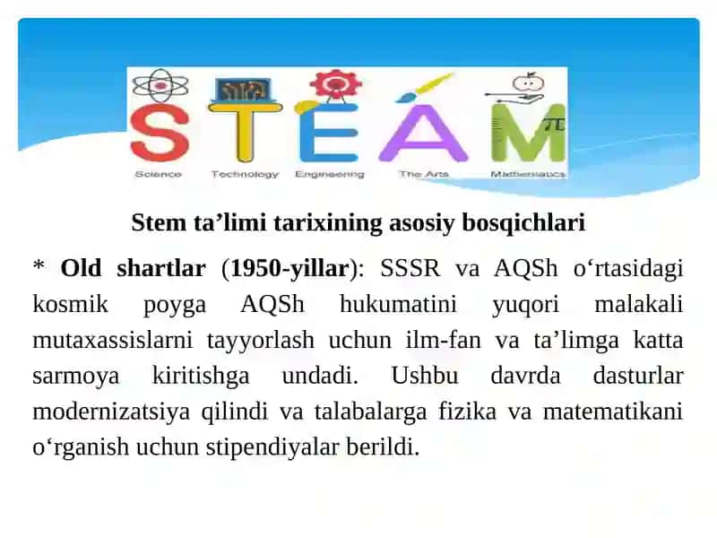 STEM Ta'limi va Vojlanishi 4