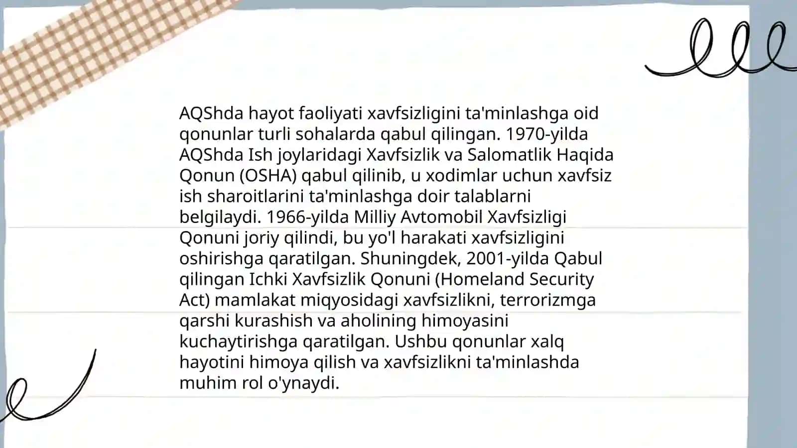 Hayot faoliyati xavfsizligini ta'minlashga oid xalqaro tajriba va izlanishlar tahlili 4