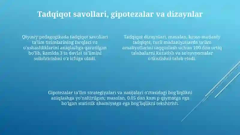 Qiyosiy pedagogika fanining tadqiqot metodlari 4
