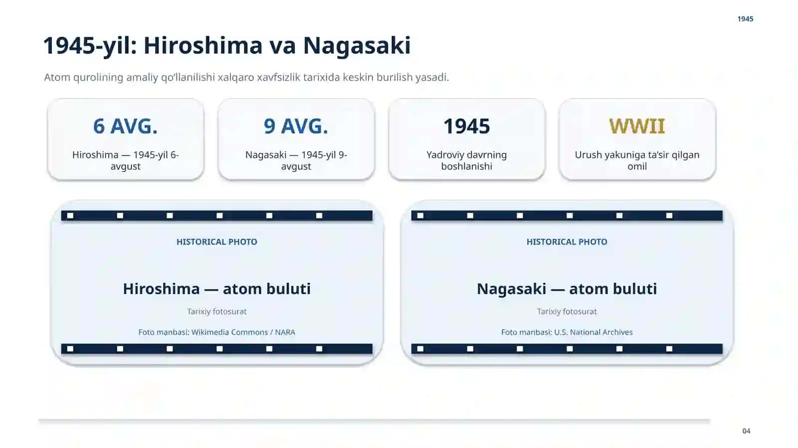 ATOM URUSHLARI hamda uning geosiyosiy oqibatlari 4