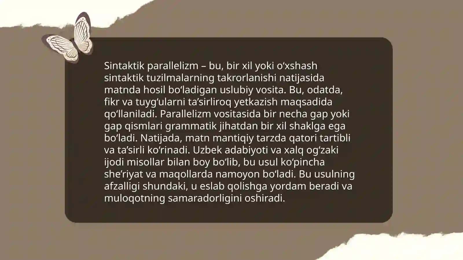 Sintaktik uslubiyat 4